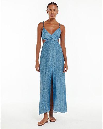 ViX Duda Cutout Long Dress (final Sale) - Blue