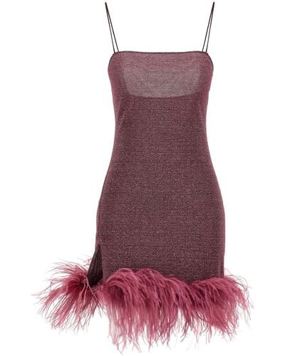 Oséree Lumiere Plumage Dresses - Purple