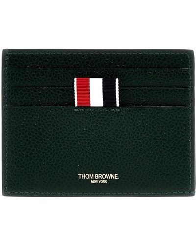 Thom Browne 4 Bar Wallets, Card Holders - Black