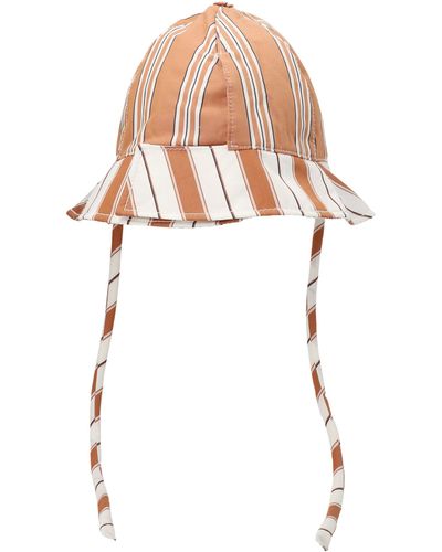 Sunnei Striped Bucket Hat - White