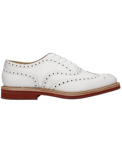 Church's Lace Up And Monkstrap Downton H Leather - White