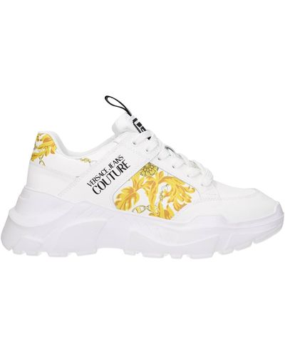 Versace Jeans Couture Leather Trainer - White