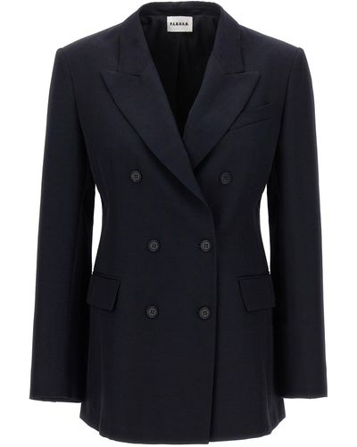 P.A.R.O.S.H. Double-Breasted Blazer Blazer And Suits Blu