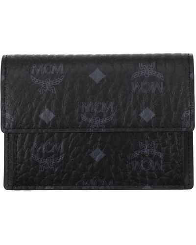 MCM Coin Purses Leather - Black