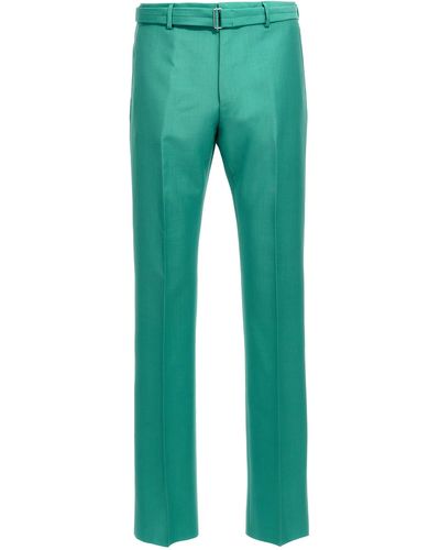 Lanvin Belted Pantaloni Verde