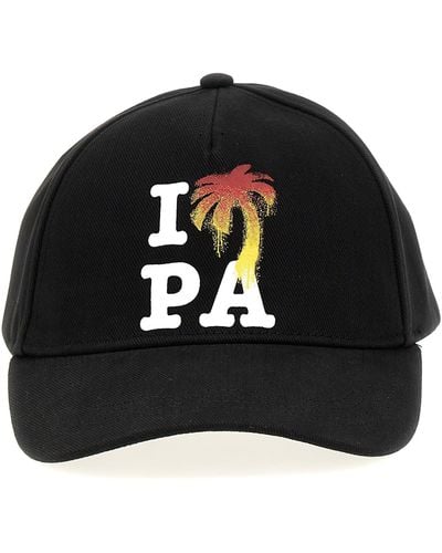 Palm Angels I Love Pa Hats - Black