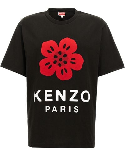 KENZO Stampa Fiore T-Shirt - Black