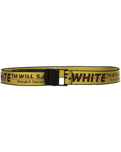 Off-White c/o Virgil Abloh Thin Belts Mini Industrial Fabric Yellow - Green