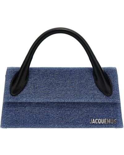 Jacquemus Le Chiquito Long Hand Bags - Blue