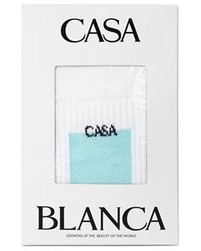 Casablancabrand Ribbed Sport Sock - White