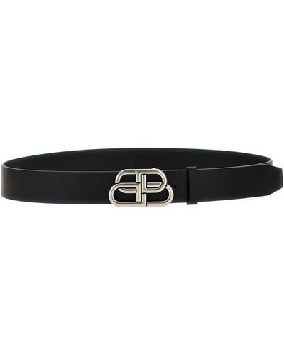 Balenciaga Bb Extra Large Belts - Black