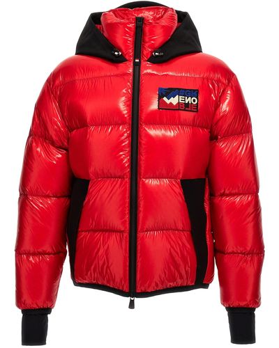 3 MONCLER GRENOBLE Quilted Nylon Jacket - Red