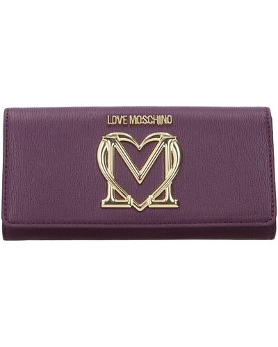 Buy Love Moschino Fuchsia Quilted Trifold Wallet at Redfynd