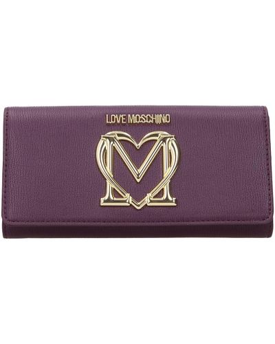 Love Moschino Wallets Polyurethane Violet - Purple