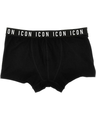 DSquared² Logo Boxer Shorts Underwear, Body - Black