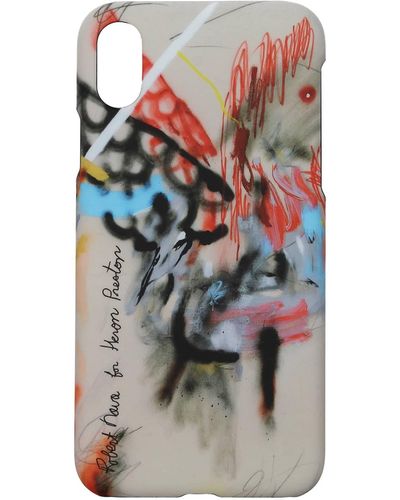 Heron Preston Porta iPhone iphone xs by robert nava PVC Multicolor - Bianco