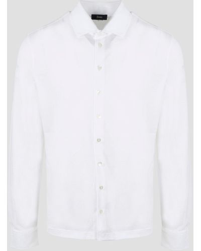 Herno Jersey crepe shirt - Bianco