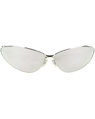 Balenciaga Razor Cat Sunglasses - White