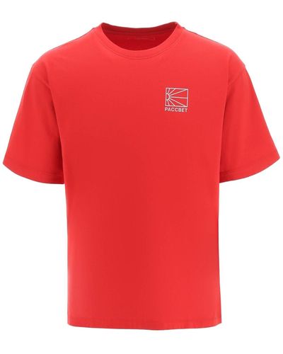 Rassvet (PACCBET) T Shirt Con Stampa Logo - Rosso