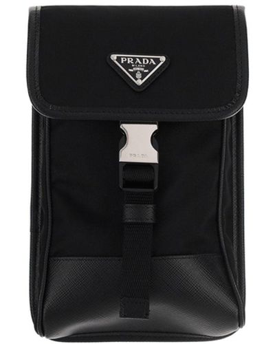 Prada Re-nylon Phone Case - Black