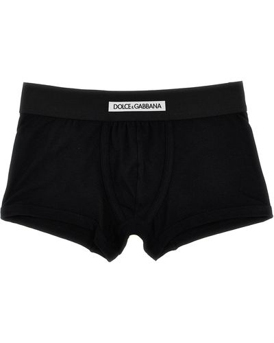 Dolce & Gabbana Logo Boxer Shorts Underwear, Body - Black