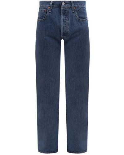 Levi's Jeans a gamba ampia in cotone - Blu