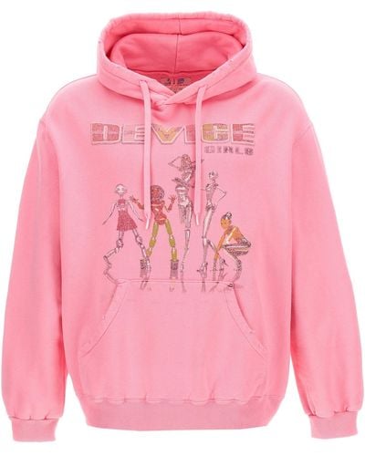 Doublet X Pz Today Hoodie Sweatshirt - Pink