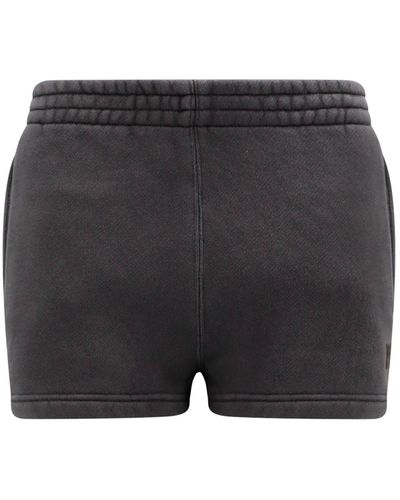 T By Alexander Wang Shorts Essential Terry con logo - Nero