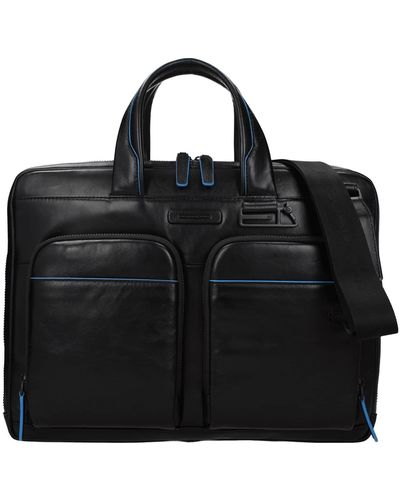 Piquadro Work Bags Leather Black