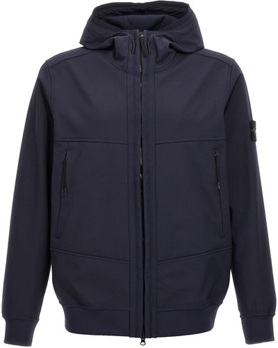 Stone Island Q0122 Soft Shell-r_e.dye® Technology In Recycled 