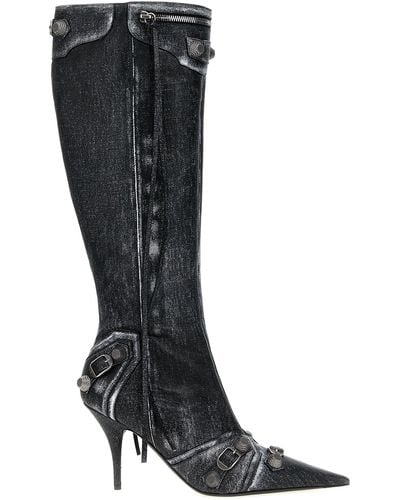 Balenciaga Cagole Boots, Ankle Boots - Black