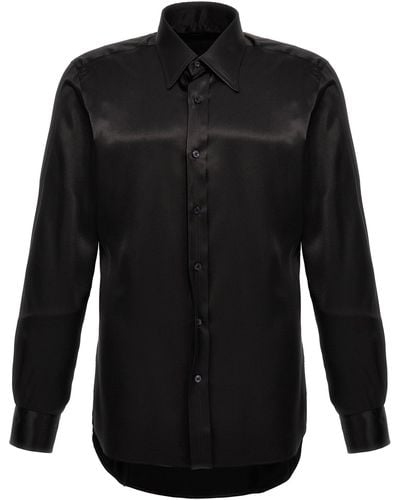 Tom Ford Charmeuse Shirt - Black