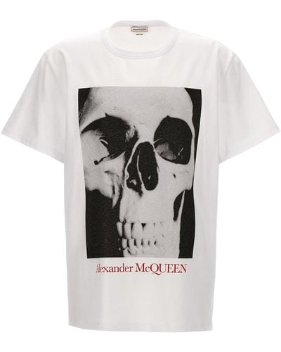 Alexander McQueen Printed T-Shirt - Gray