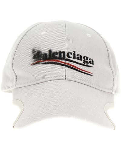 Balenciaga Political Stencil Hats - White
