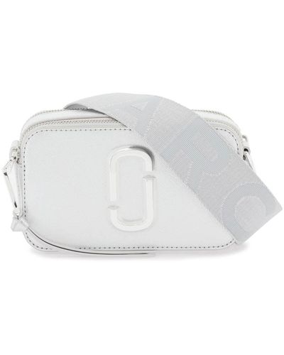 Marc Jacobs Borsa The Metallic Snapshot Bag - Bianco
