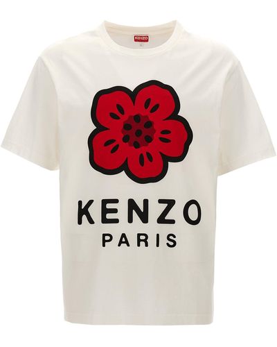 KENZO Stampa Fiore T-Shirt - White