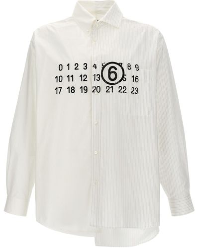 MM6 by Maison Martin Margiela Patchwork Shirt Camicie Bianco