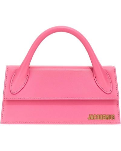 Jacquemus Le Chiquito Long Hand Bags - Pink