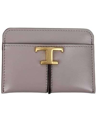Tod's Document Holders Leather - Gray
