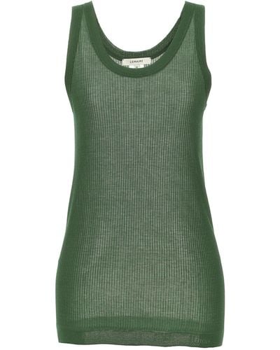 Lemaire Seamless Rib Tops - Green