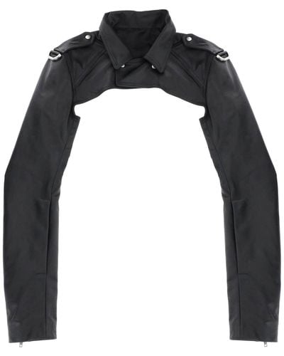 Rick Owens Biker-Style Bolero Jacket - Black