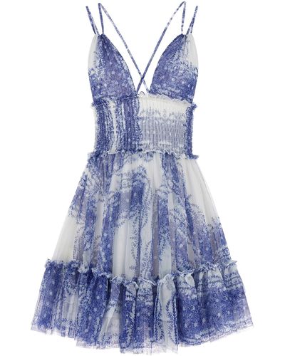 Philosophy All Over Print Dress Dresses - Blue