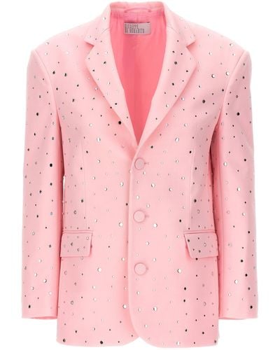 GIUSEPPE DI MORABITO All Over Crystal Blazer Blazer And Suits - Pink