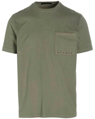 Stampd T-shirt 'strike Logo Perfect Pocket' - Green