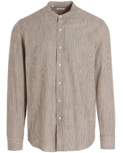 Salvatore Piccolo Striped Shirt - Gray