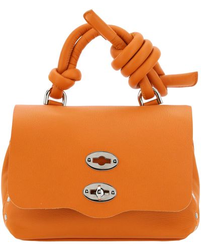 Zanellato Postina Piuma Knot Handbag - Orange