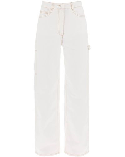 Saks Potts 'salma' Straight Cut Jeans - White