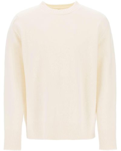 OAMC Wool Jumper With Jacquard Logo - Natural