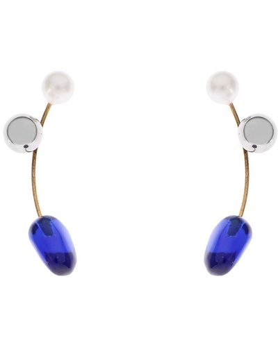 Dries Van Noten Earrings - Blue