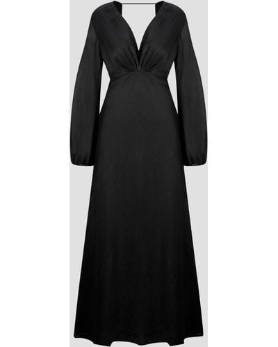 Kalita Linen Dress - Black